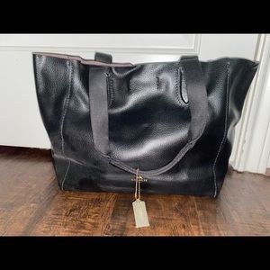 leather coach bag